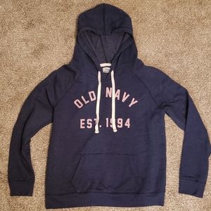 OLd Navy hoodie. Navy blue with pink